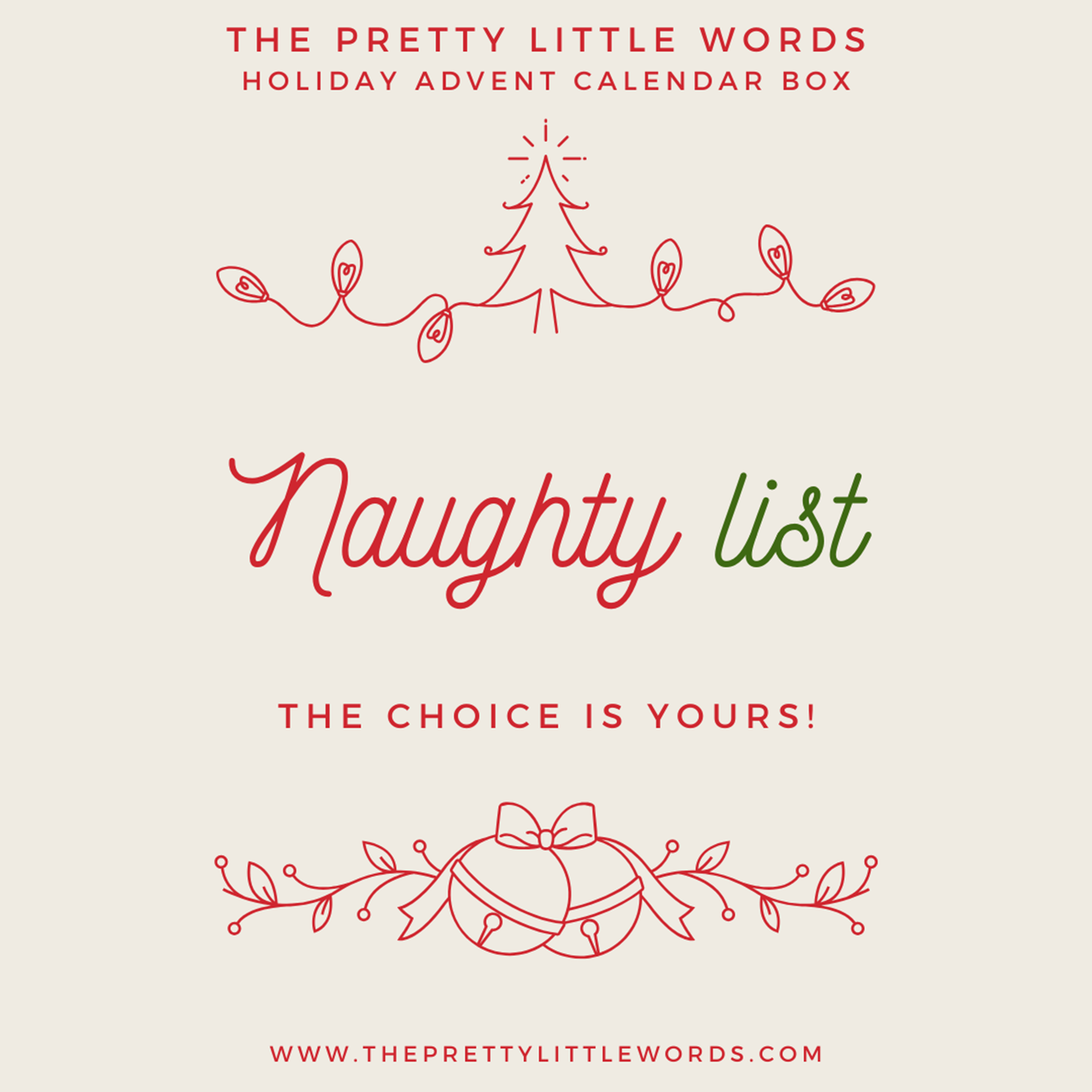 Naughty List Holiday Box Overstock