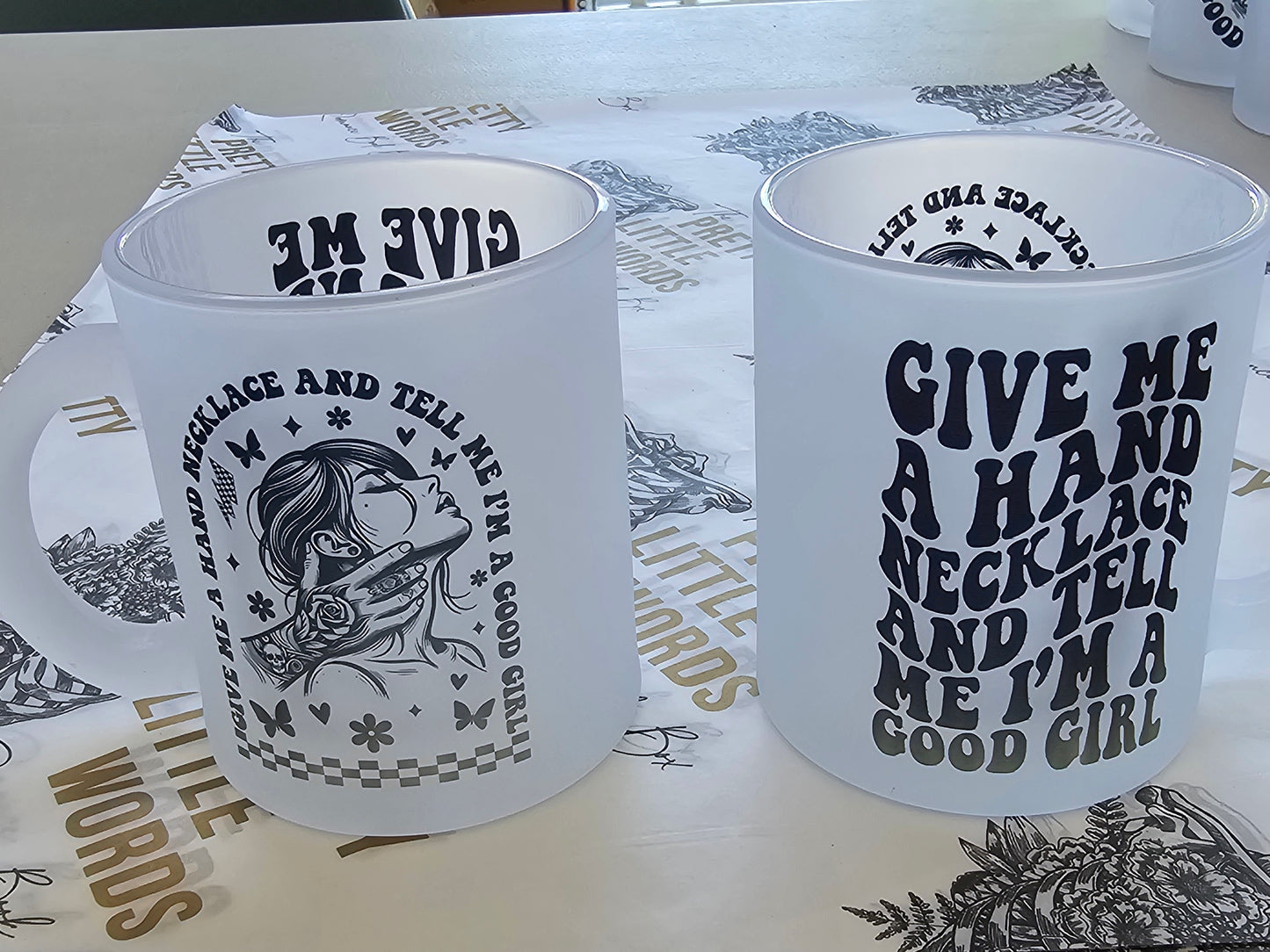 Frosted Glass Mugs - IMPERFECT