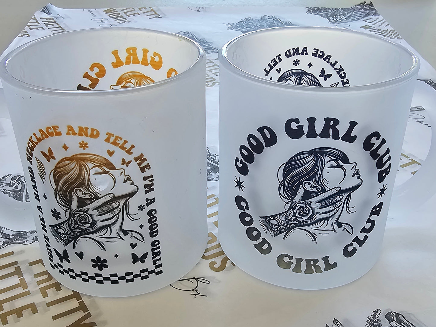 Frosted Glass Mugs - IMPERFECT