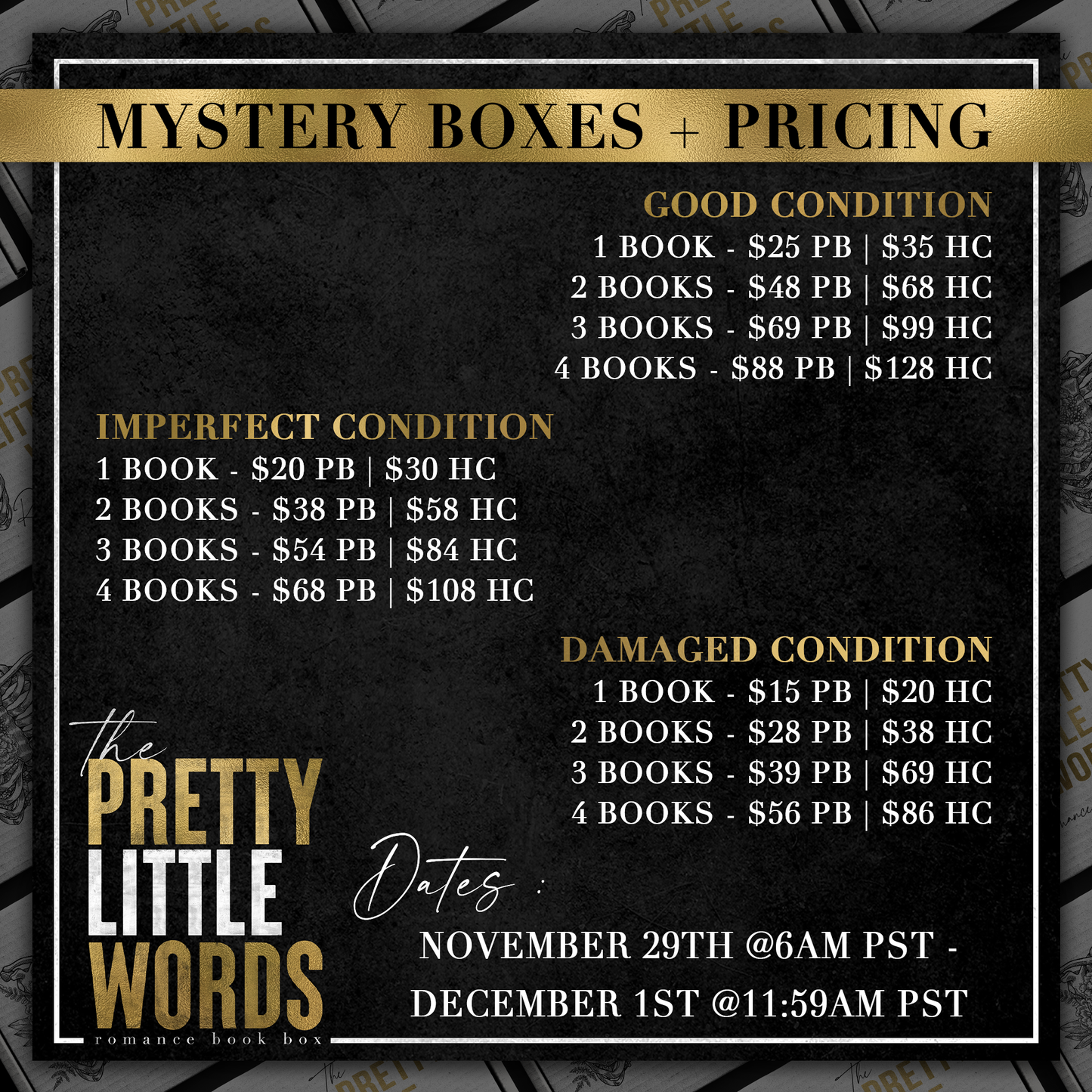 HARDCOVER Mystery Boxes