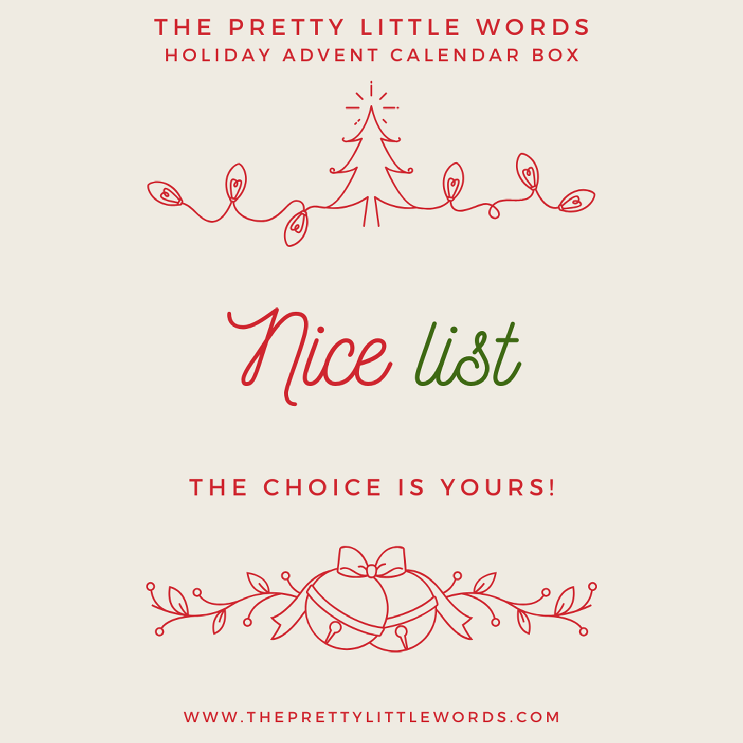 Nice List Holiday Box Overstock