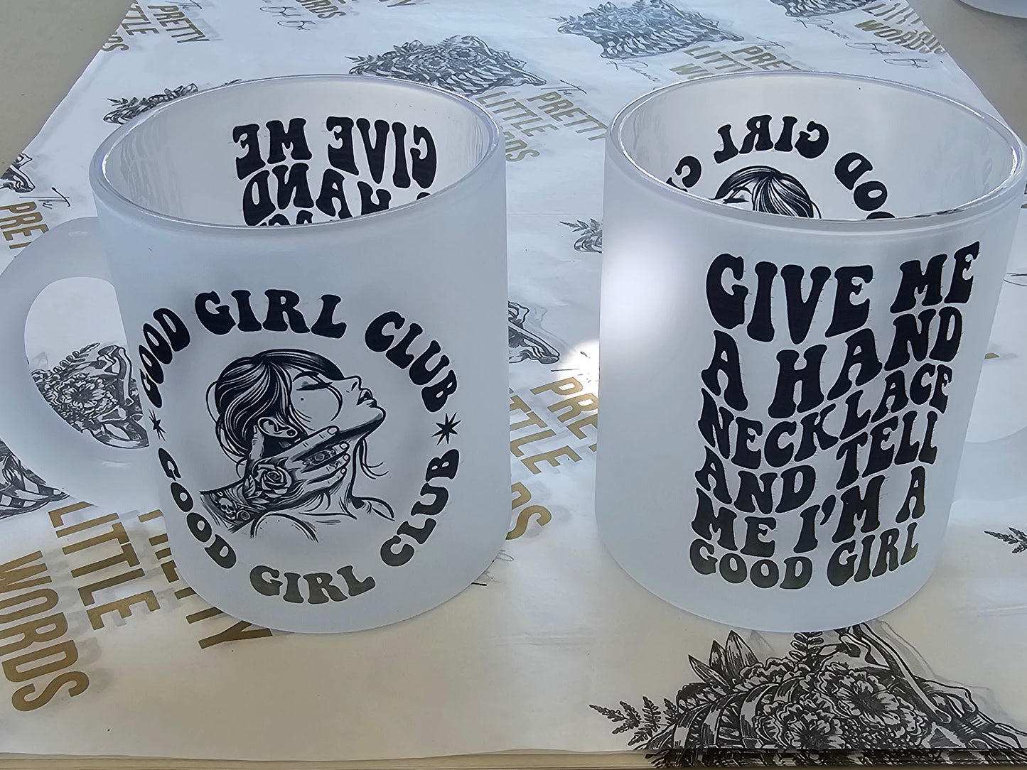 Frosted Glass Mugs - IMPERFECT