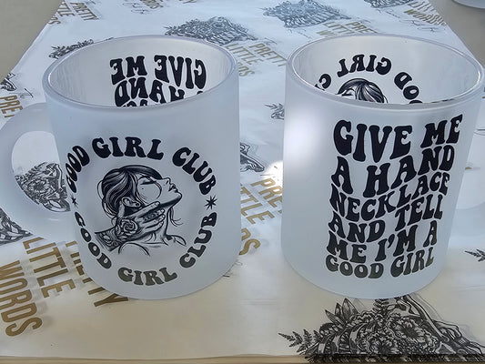 Frosted Glass Mugs - IMPERFECT